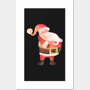 cute santa claus Posters and Art